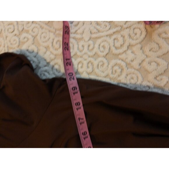 Maggy London Vintage Brown Button Down Midi Dress Collared, Short Sleeve 8 - Picture 10 of 11